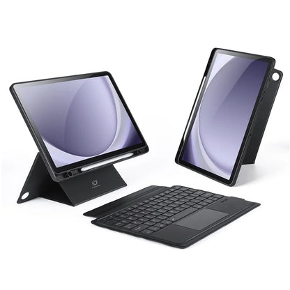 DUX DUCIS For Samsung Galaxy Tab A9+ PU Leather Case + Magnetic Detachable Keyboard with Pencil Holder