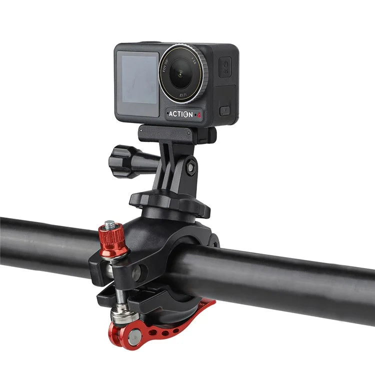 SUNNYLIFE ZJ758 DJI Action 4 / GoPro 12 Bike Mount 360-Degree Rotation Handlebar Camera Holder