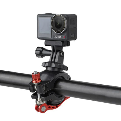 SUNNYLIFE ZJ758 DJI Action 4 / GoPro 12 Bike Mount 360-Degree Rotation Handlebar Camera Holder