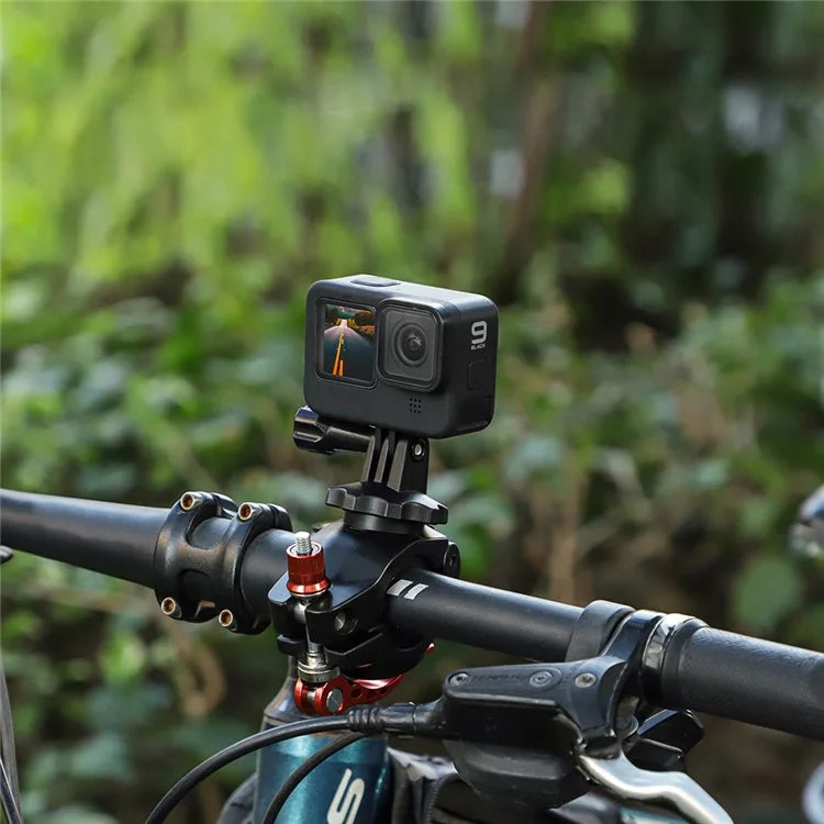 SUNNYLIFE ZJ758 DJI Action 4 / GoPro 12 Bike Mount 360-Degree Rotation Handlebar Camera Holder