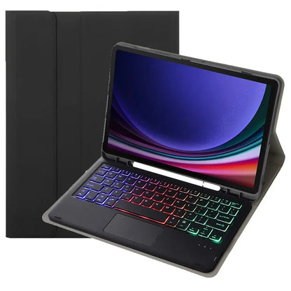 A710B-AS For Samsung Galaxy Tab S9 FE X510 / X516 Touchpad Backlit Bluetooth Keyboard Tablet Case