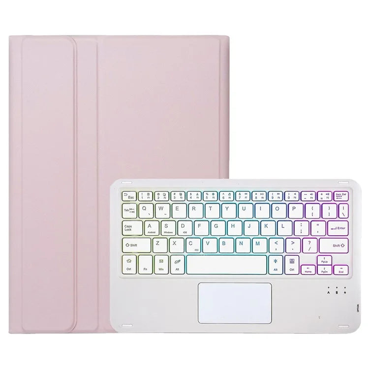A710B-AS For Samsung Galaxy Tab S9 FE X510 / X516 Touchpad Backlit Bluetooth Keyboard Tablet Case