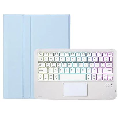 A710B-AS For Samsung Galaxy Tab S9 FE X510 / X516 Touchpad Backlit Bluetooth Keyboard Tablet Case
