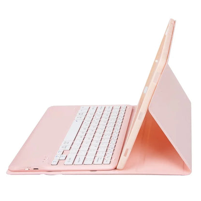 A810B For Samsung Galaxy Tab S9 FE+ 12.4" X610 / X616 Detachable Bluetooth Keyboard Case Pencil Slot Tablet Case