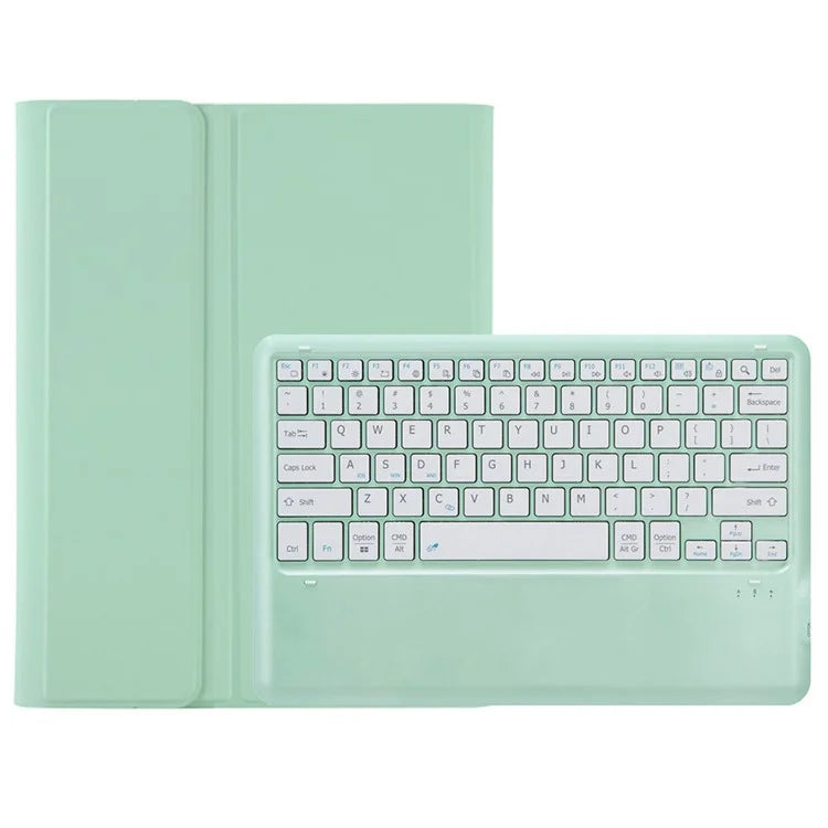 A810B For Samsung Galaxy Tab S9 FE+ 12.4" X610 / X616 Detachable Bluetooth Keyboard Case Pencil Slot Tablet Case