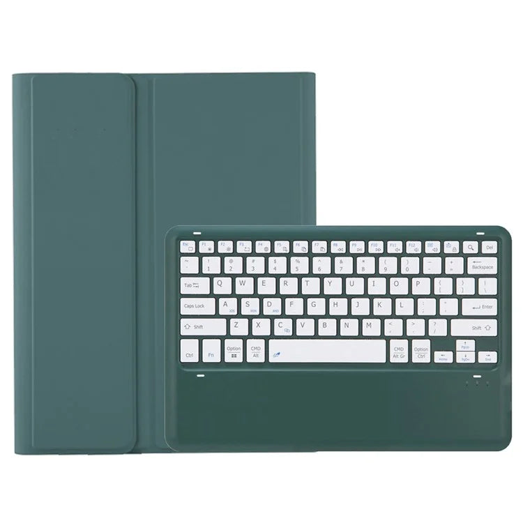 A810B For Samsung Galaxy Tab S9 FE+ 12.4" X610 / X616 Detachable Bluetooth Keyboard Case Pencil Slot Tablet Case