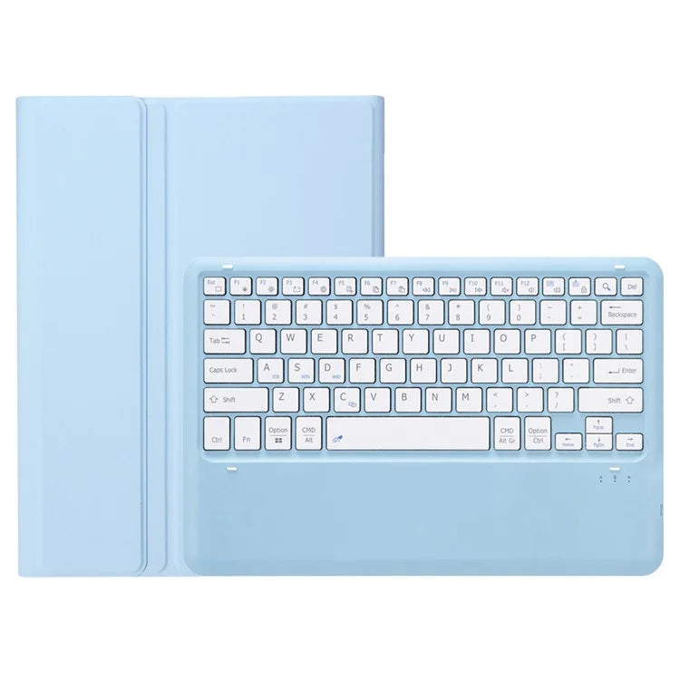 A810B For Samsung Galaxy Tab S9 FE+ 12.4" X610 / X616 Detachable Bluetooth Keyboard Case Pencil Slot Tablet Case