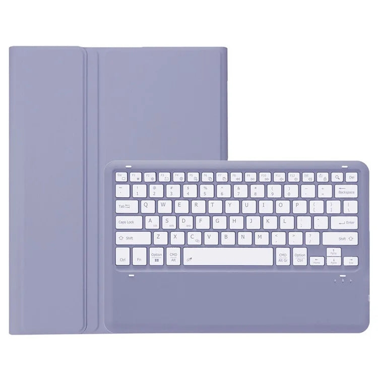 A810B For Samsung Galaxy Tab S9 FE+ 12.4" X610 / X616 Detachable Bluetooth Keyboard Case Pencil Slot Tablet Case