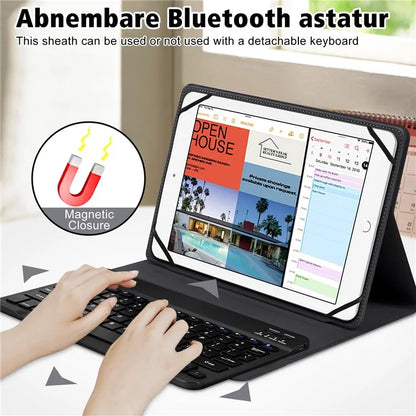 TY3316 Universal 9-11 inch Tablet Protective Cover Bluetooth Keyboard PU Leather Stand Case