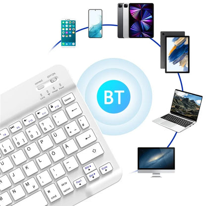 SK-030 German Universal 78-key Bluetooth Keyboard for Tablet / Mobile Phone
