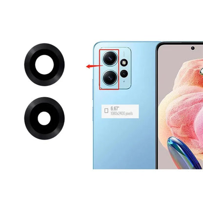 For Xiaomi Redmi Note 12 4G 1 Set Rear Back Camera Lens Cover Replacement Part (without Logo)