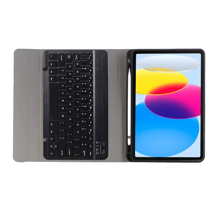 A07B For iPad 9.7-inch (2017) / (2018) / iPad Pro 9.7 inch (2016) / Air 2 / Air (2013) Bluetooth Keyboard Case with Pen Slot