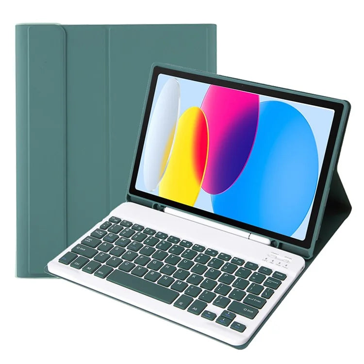 A07B For iPad 9.7-inch (2017) / (2018) / iPad Pro 9.7 inch (2016) / Air 2 / Air (2013) Bluetooth Keyboard Case with Pen Slot
