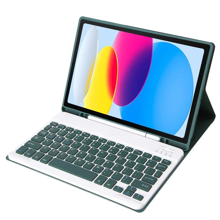 A07B For iPad 9.7-inch (2017) / (2018) / iPad Pro 9.7 inch (2016) / Air 2 / Air (2013) Bluetooth Keyboard Case with Pen Slot