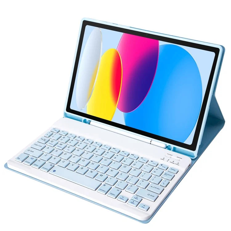 A07B For iPad 9.7-inch (2017) / (2018) / iPad Pro 9.7 inch (2016) / Air 2 / Air (2013) Bluetooth Keyboard Case with Pen Slot