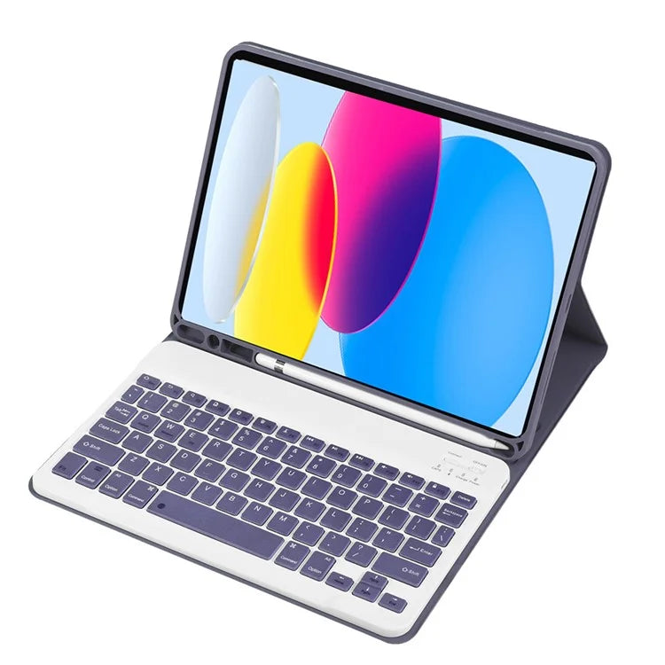 A07B For iPad 9.7-inch (2017) / (2018) / iPad Pro 9.7 inch (2016) / Air 2 / Air (2013) Bluetooth Keyboard Case with Pen Slot