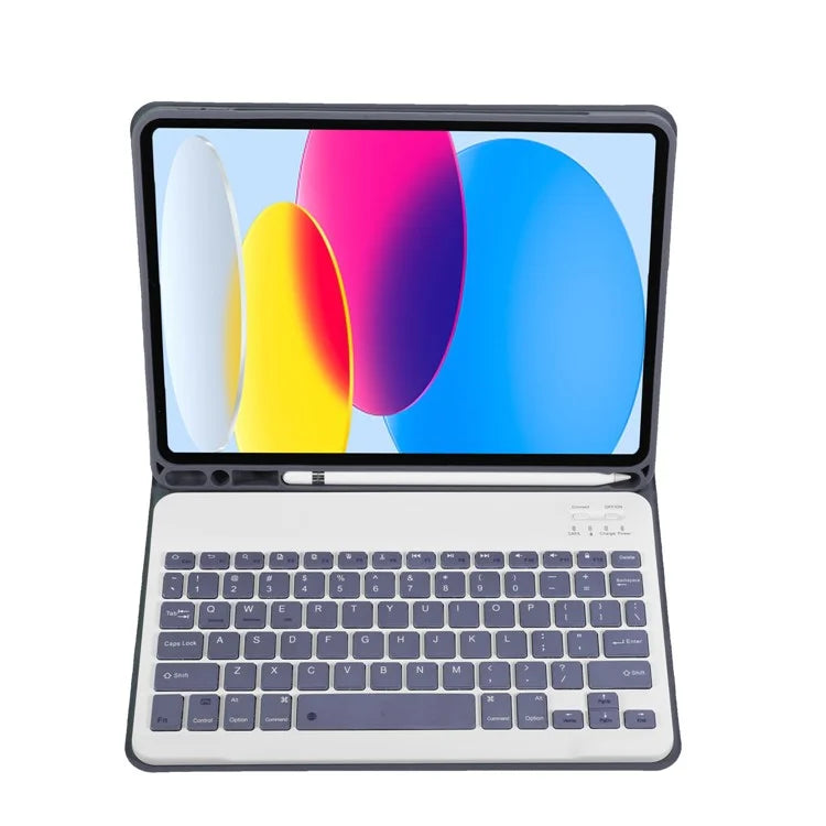 A07B For iPad 9.7-inch (2017) / (2018) / iPad Pro 9.7 inch (2016) / Air 2 / Air (2013) Bluetooth Keyboard Case with Pen Slot