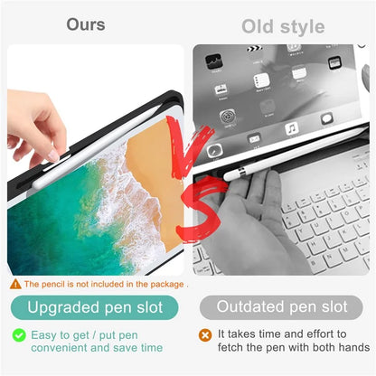 For iPad 10.2 (2021) / (2019) / (2020) / iPad Pro 10.5-inch (2017) / Air 10.5 inch (2019) Backlit Bluetooth Keyboard Tablet Case