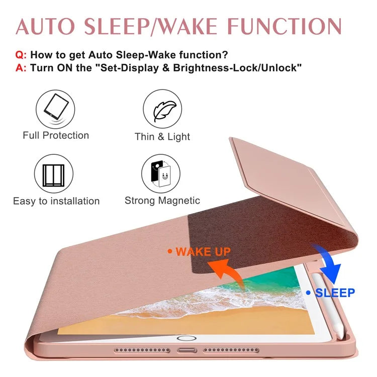 For iPad 9.7-inch (2017) / (2018) / iPad Air 2 Backlit Bluetooth Keyboard Tablet Leather Case