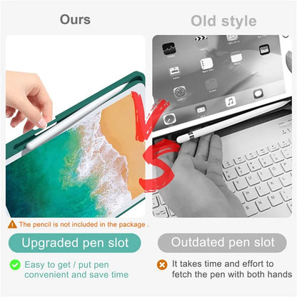 For iPad 9.7-inch (2017) / (2018) / iPad Air 2 Backlit Bluetooth Keyboard Tablet Leather Case
