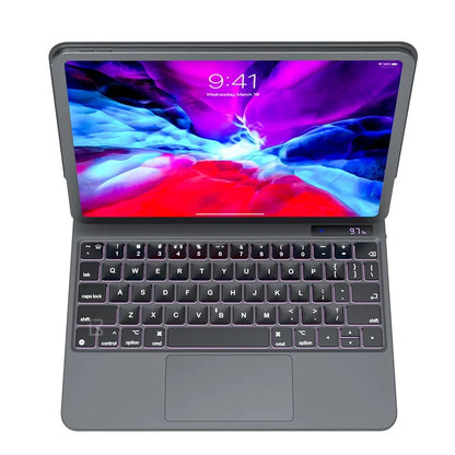 BENWIS ID-MKB For iPad Pro 11-inch (2018) / (2020) / (2021) / (2022) Bluetooth Keyboard Magnetic Suspension Leather Tablet Case