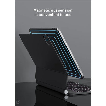 BENWIS ID-MKB For iPad Pro 11-inch (2018) / (2020) / (2021) / (2022) Bluetooth Keyboard Magnetic Suspension Leather Tablet Case