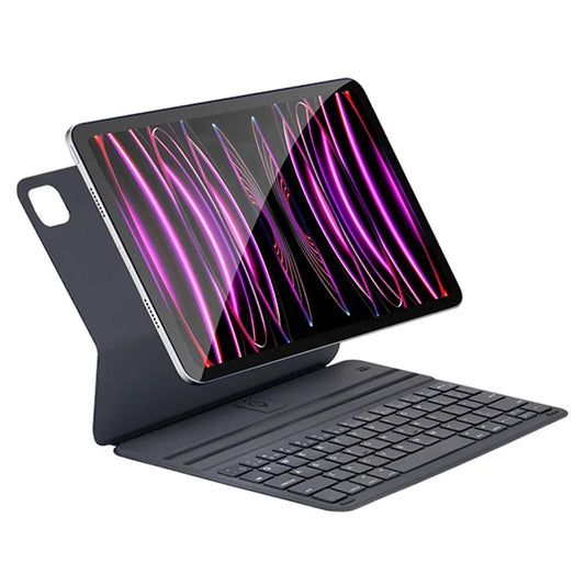 1035 For iPad Air 11 (2024) / Air (2020) / Air (2022) / Pro 11 (2018) / (2020) / (2021) / (2022) Bluetooth Keyboard Tablet Case Magnetic Tablet Cover