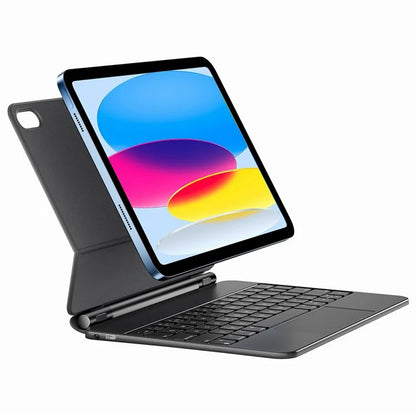 X8 For iPad 10.9 (2022) Magnetic Leather Tablet Case Bluetooth Keyboard with Touchpad