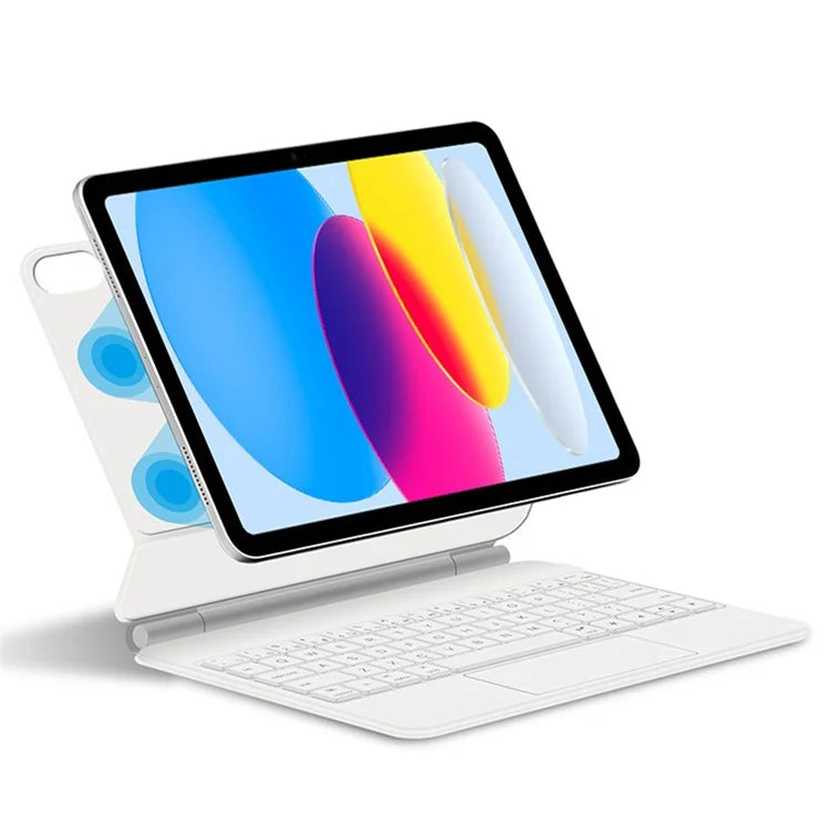 X8 For iPad 10.9 (2022) Magnetic Leather Tablet Case Bluetooth Keyboard with Touchpad