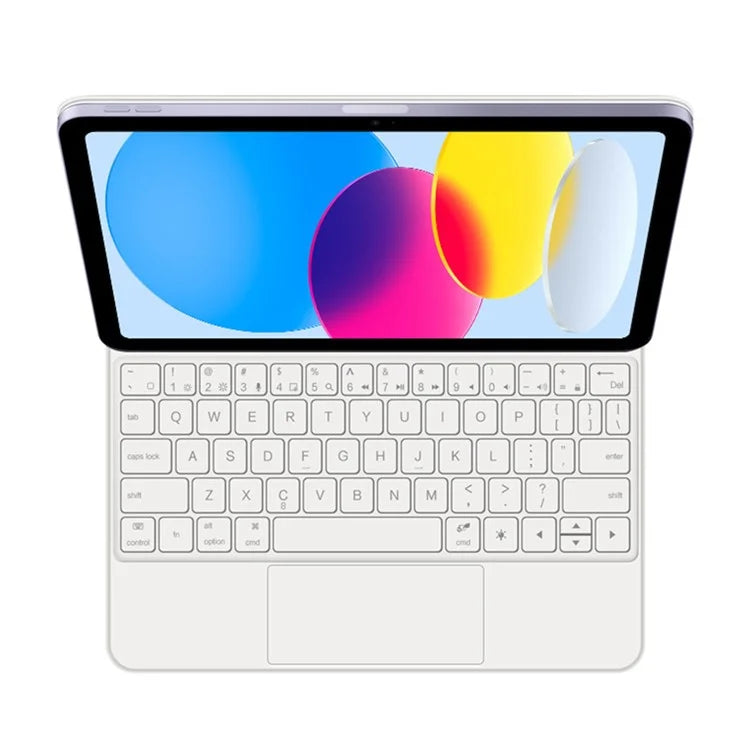 X8 For iPad 10.9 (2022) Magnetic Leather Tablet Case Bluetooth Keyboard with Touchpad