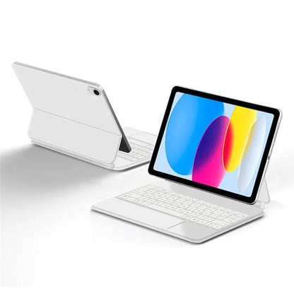 X8 For iPad 10.9 (2022) Magnetic Leather Tablet Case Bluetooth Keyboard with Touchpad