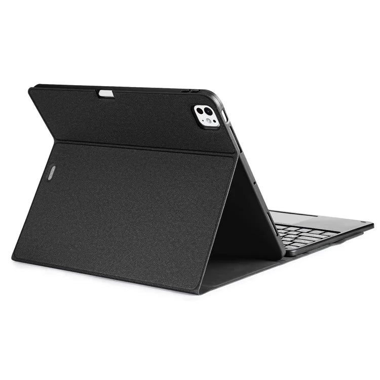 DUX DUCIS For iPad Pro 13 (2024) Bluetooth Keyboard + Anti-Drop PU Leather Tablet Case