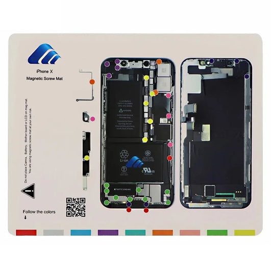 Magnetic Screw Mat for iPhone X Work Pad Phone Repairing Tool Mat