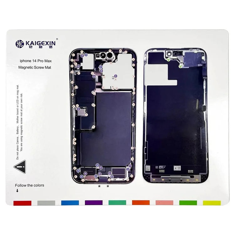 Magnetic Screw Mat for iPhone 14 Pro Max Work Pad Phone Repairing Tool Mat
