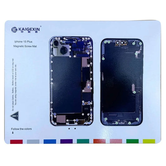 Magnetic Screw Mat for iPhone 15 Plus Work Pad Phone Repairing Tool Mat