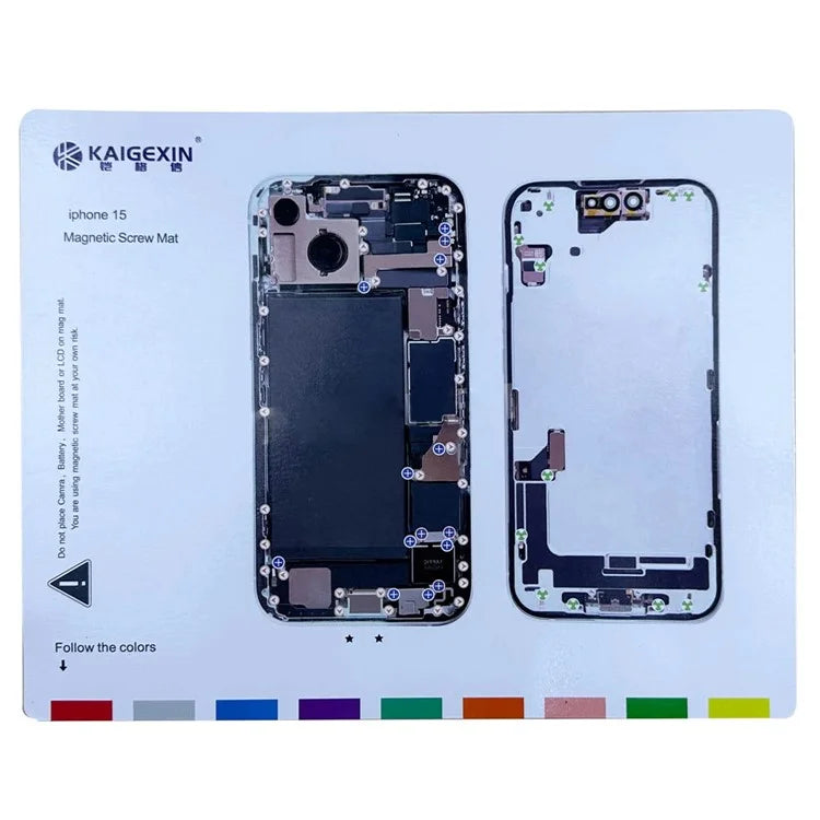 Magnetic Screw Mat for iPhone 15 Work Pad Phone Repairing Tool Mat