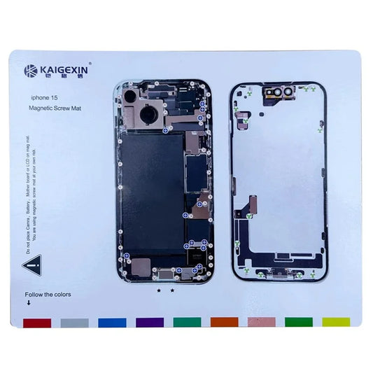 Magnetic Screw Mat for iPhone 15 Work Pad Phone Repairing Tool Mat