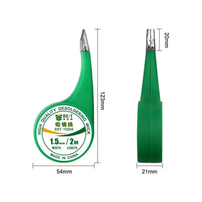 BEST Wick Remover Tin Anti-Hot Desoldering Wick Wire Removal Line Repair Tool