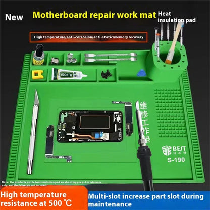 BEST S-190 30x40cm High-Temperature Resistant Silicone Repair Work Mat