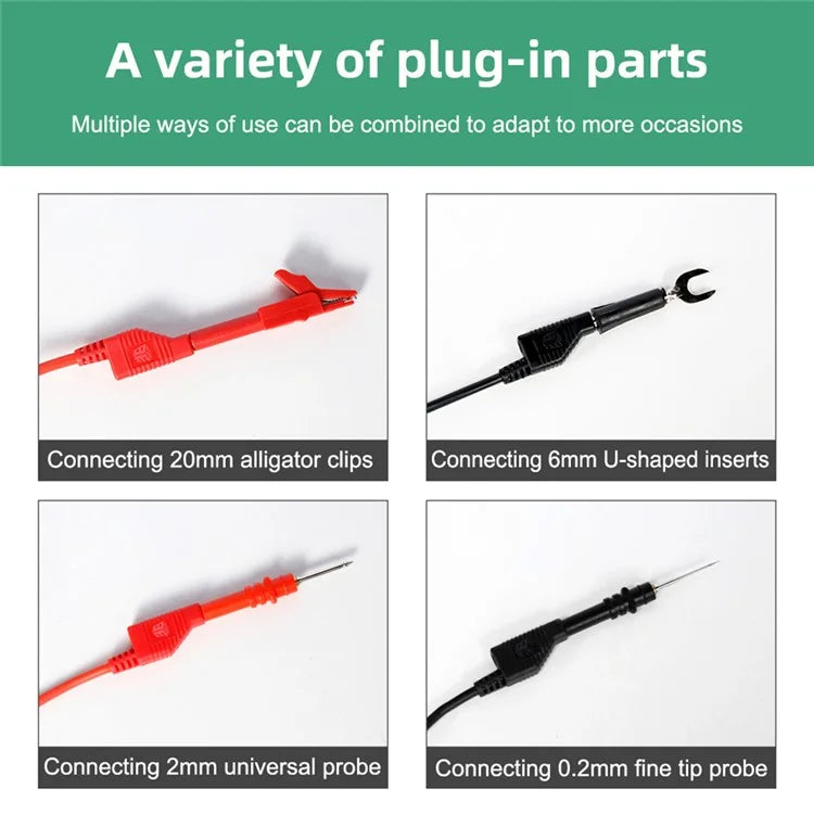 BEST BST-080-JP Assembled Test Leads with Stackable Banana Plugs