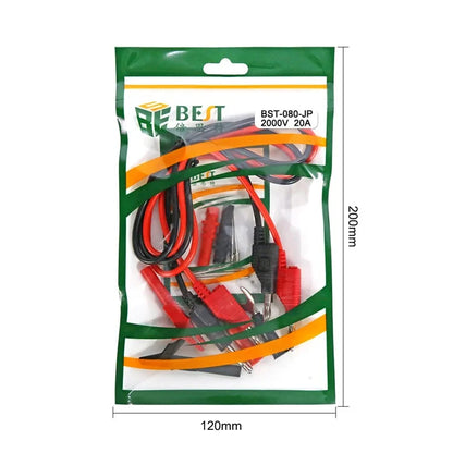 BEST BST-080-JP Assembled Test Leads with Stackable Banana Plugs