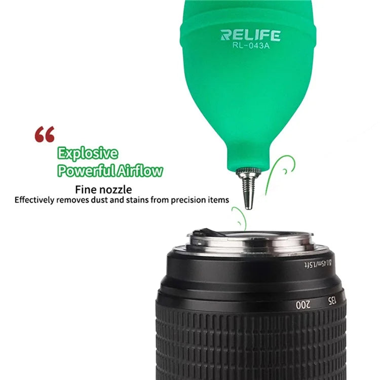 RELIFE RL-043A Dust Cleaner Air Blower Ball 2-in-1 Dust Blower for Phone Repairing Cleaning