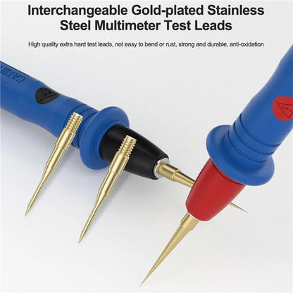 SUNSHINE SS-024B Replaceable Stainless Steel Multimeter Test Leads with 4 Needles