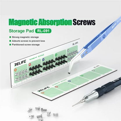 RELIFE RL-091 Magnetic Absorption Mat Screws Storage Pad