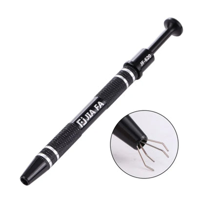 JIAFA JF-620 IC Chip Grabber, Precision Alloy Steel 4-Claw Pick-Up Grabber for Chip and Component Handling
