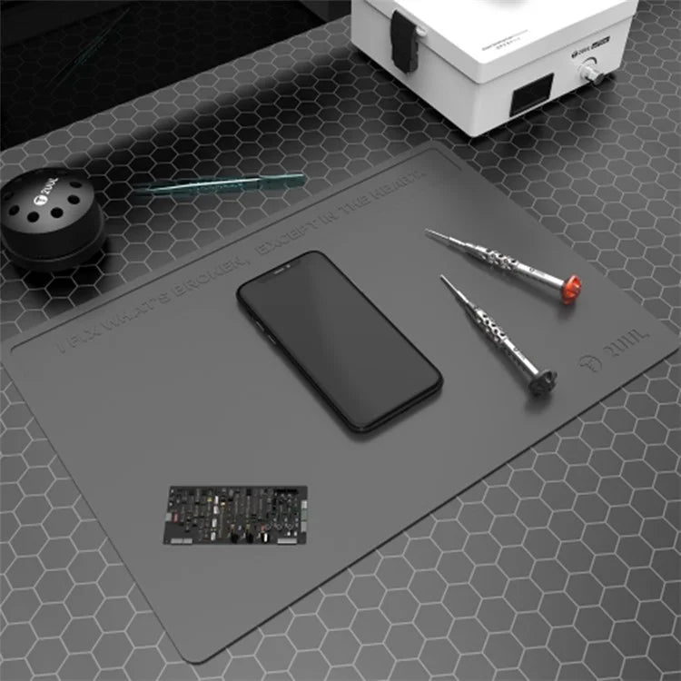 2UUL 40x28x0.3cm Heat Resisting Silicone Pad with Anti Dust Coating