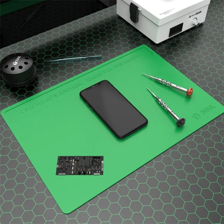 2UUL 40x28x0.3cm Heat Resisting Silicone Pad with Anti Dust Coating