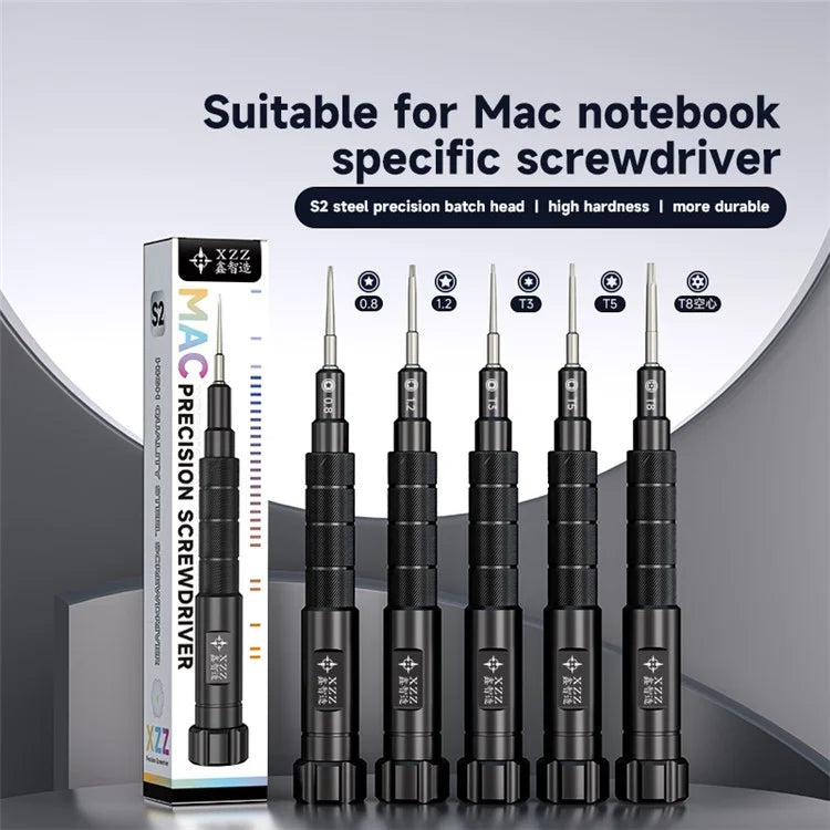 XZZ Precision Screwdriver for Macbook, S2 Alloy Steel Specific Screwdriver