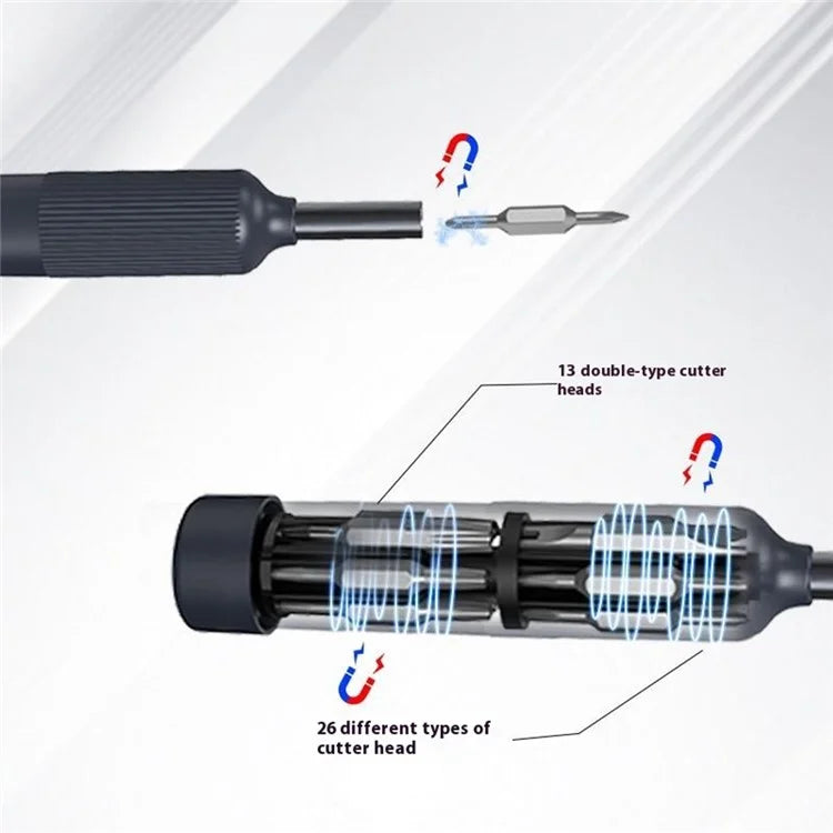 JIAFA 27-in-1 Precision Screwdriver Set Double Tip Bits for Cell Phones Watches Computers