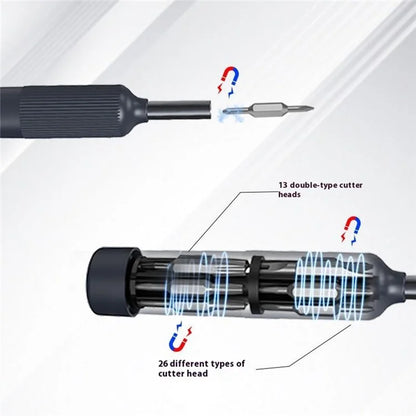 JIAFA 27-in-1 Precision Screwdriver Set Double Tip Bits for Cell Phones Watches Computers